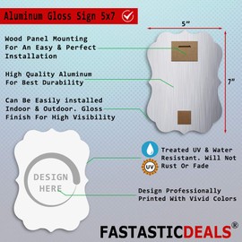 Fastasticdeals Vertical Home Decor Wall Sign Poesie Painting Art Picture Frame Benelux Shape 5x7Inches