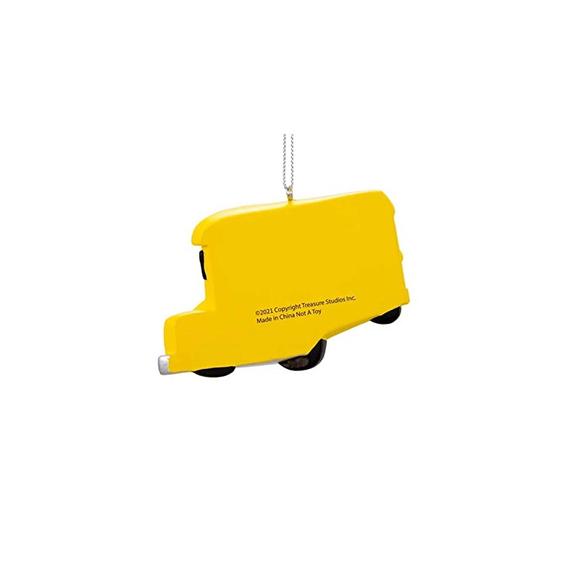 Kurt Adler Cocomelon Yellow School Bus Personalizable Ornament