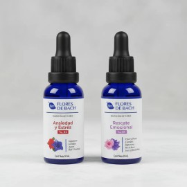 Kit Flores Bach Blen Ansiedad Estrés Rescate Emocional Equilibrio Bienestar Natural