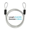 TSSS 2 PCS 2 Meters Security Cable Luggage Lock Safety