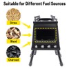Japard Wood Burning Camp Stove, Portable Cast Iron Camping Wood