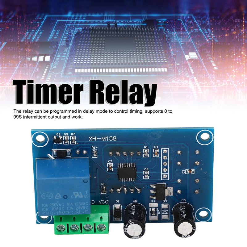 Timer Relay 0 To 99S Intermittent Output Module Digital Tube