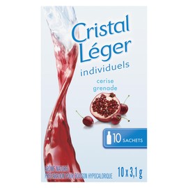 Crystal Light Cherry Pomegranate Singles, 31g (12 Boxes of 10 Packets)