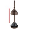 iDesign Kent Plastic Plunger with Cover Set for Master, Guest,