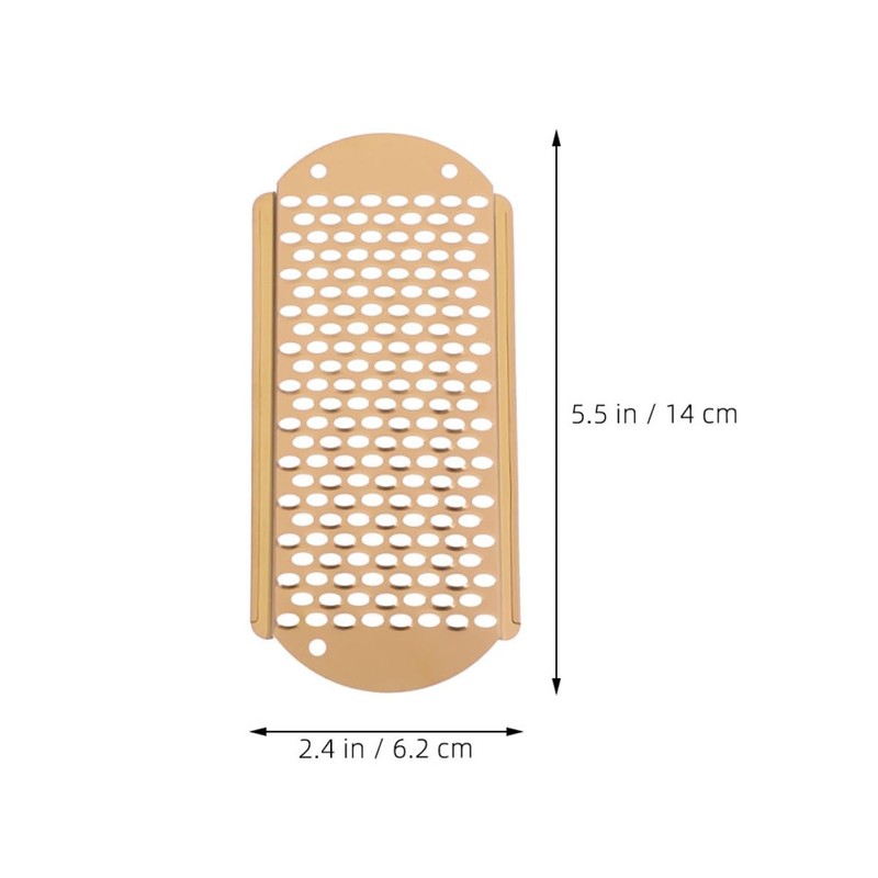 FRCOLOR 2-piece Stainless Steel Foot Scraper Exfoliator for Foot File