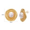 Airokiy Pearl Earrings 925 Silver Stud Earrings Hypoallergenic Perforated Earrings