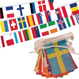 Europe Country Mixed Bunting (15m) - 44 Flags