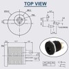 DAOKAI DC Mount Adapter Set, 10 Pieces 5.5 x 2.1