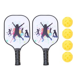 PP Core Carbon Fiber Non-Slip Handle Pickleball Paddle Racket Sports Accessories(Color As The Picture Shows )