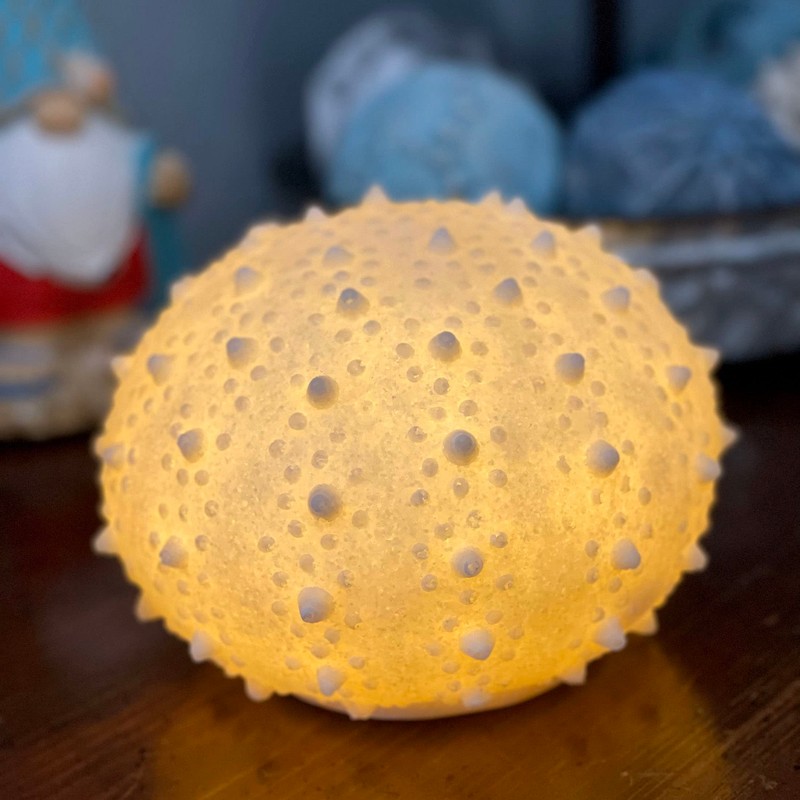 Things2Die4 7 Inch Resin LED Sea Urchin Accent Lamp Decorative