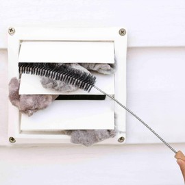 Dryer Cleaner Vent Brush - 70cm or 75cm Long Flexible Dryer Vent Cleaner & Refrigerator Condenser Coil Brush Long Flexible Refrigerator Coil Cleaning Brush (Short brush)