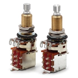 The Art Of Tone 2x Bourns 500K Pot 3/4” Long Split Shaft Audio Taper Push/Pull DPDT