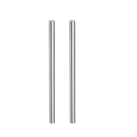 CoCud Round Steel Rod, 8mm Diameter 150mm Length, High Speed Steel Bar Stock Craft DIY Tool - (Applications: for Drill Lathes Boring Machine), 2-Pieces