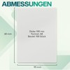ACROPAQ ACROPAQ Laminierfolien A8-100 mic, 100 Stück, Visitenkartenformat, Glaenzend, Premium