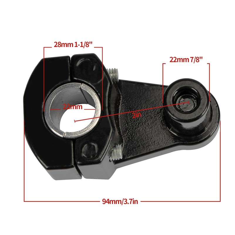 PSLER 2 Inch Pivot Handlebar Risers - Motorcycle Universal Handlebar
