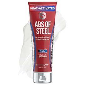 SteelFit Abs of Steel Maximum Definition Cream with 5% Coaxel, 8 fl oz (237ml).