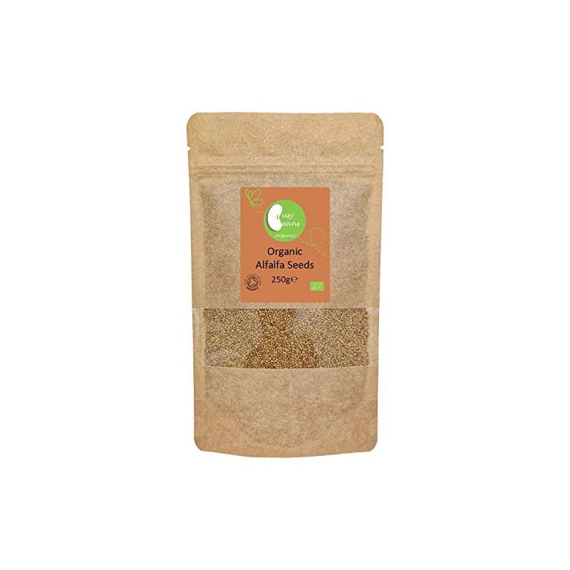 Organic Alfalfa Seeds (Sprouting) - Certified Organic - by Busy