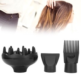 Difusor para Secador de Pelo, Juego de Boquillas Difusoras para Secador de Pelo Accesorio de Plástico para Secador de Pelo Peine con Boquilla para Secador 3 Piezas/juego