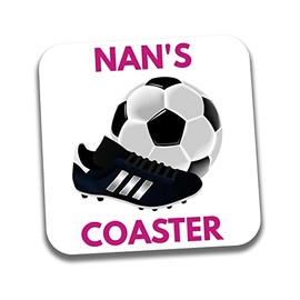 AK Giftshop Nan's Football Themed Coaster Mothers Day Birthday Nan Gift