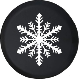 Caps Supply Winter Snowflake Snow Spare Tire Cover 255/75R17 Size 32 Inch