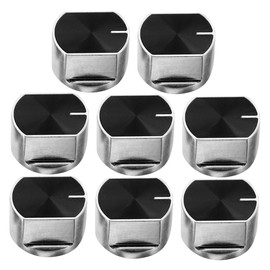 CAXUSD 8pcs Replacement Gas Stove Knobs Zinc Alloy Oven Knobs for Stove Range Control Knobs Easy Operation BBQ Parts
