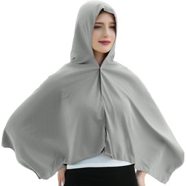 Toalla de Secado Rápido, Toalla Microfibra, Camisas Proteccion Solar, Toalla Microfibra Gimnasio, Portatil Toalla, Adecuado para Gym, Playa, Deportes, Correr, Vacaciones, Piscina, Gris