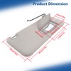 Silscvtt Passenger Side Sun Visor with Mirror and Light Gray