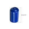 QUARKZMAN Rubber Caps, 50 Pieces Round Screw Thread Protective Caps