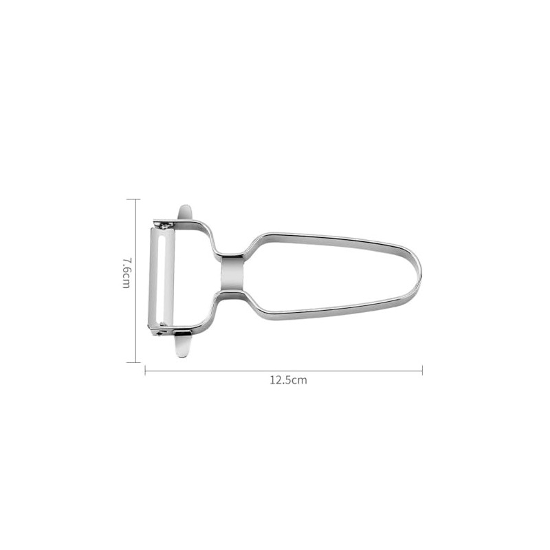 Monaco Classic Swiss Peeler, Carbon Steel Blade, Stainless Steel Handle
