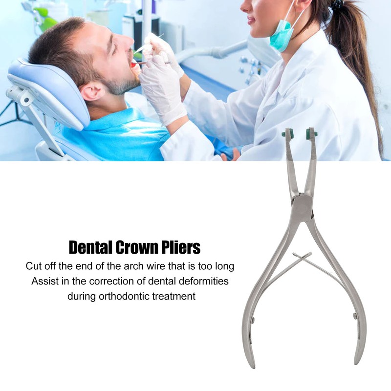 Dental Crown Pliers Splitter Stainless Steel Orthodontic Temporary Teeth Removal