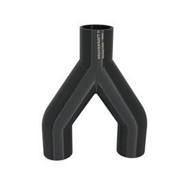 DRUCKKRAFT 2-way branch pipe 40 mm, branch piece, Y-distributor, suction system, pipe connector, hose connector, central vacuum cleaner and industry, PETG (DN40 to 2-way DN40)