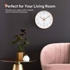 VIKMARI Rose Gold & White Silent Wall Clock Decorative for