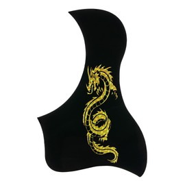 RuiJOTWAT Guitar Pick Guard Self-adhesive Guitar Pick Guard with Dragon Pattern Design for Acoustic Guitar