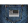 Ivamis Subdued Black White US Flag Patch- 3x2 inch -