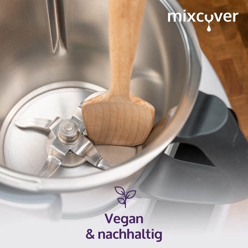 Mixcover Sustainable Wooden Spatula Suitable for Thermomix TM 5 TM
