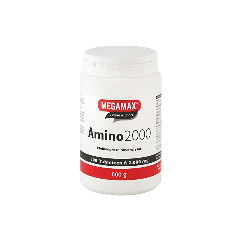 Megamax Amino 2000 Amino Acid Tablets, 100 Tablets, Pure Whey