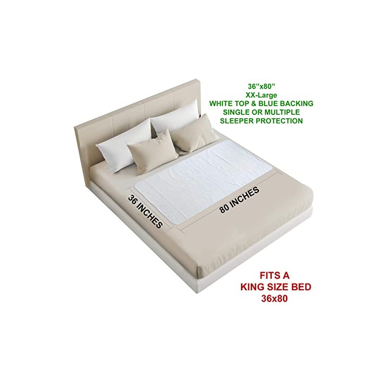 80 x 36 inches Big Size Washable Bed Pad /