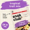 Snak Club Tropical Trail Mix with Peanuts, Dried Papaya, Raisins,