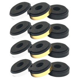 TEHAUX 12pcs Speaker Isolation Pad High Density Vibration Absorber for Amplifiers and Turntables Soft Material Reduces Noise and External Impact for Audio Equipment Stability