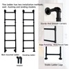 5.3FT Wall/Floor-Mounted Ladders for Home, Basement Window Well Egress Exit