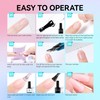 gelike ec 240 pieces short nail tips and nail lamp,