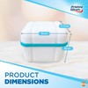 Denture Case, Retainer Box, with Denture Brush, False Teeth Container