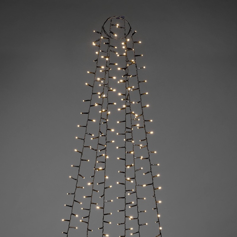 Konstsmide Micro LED Compactlights Tree Jacket with Ring, 6 Strands