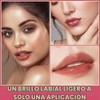 Set de 4 Brillos de Labios Hidratantes Nude, Gloss Líquido