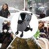 Bebamour Stroller Rain Cover,Universal Stroller Accessory,Waterproof,Windproof Protection,Baby Travel Weather Shield