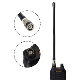 UAYESOK Handheld Cb Radio Antenna 27MHz BNC Radio Scanner Antenna Flexible Soft Whip for Cobra Midland Uniden Portable Hand Held Cb Radio