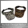Buzz Selection CAP959 Sun Visor Hat, Leopard Pattern, Golf, Running,