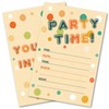 WENFLY Party Time Invitations for All Occasions, Banana Mania Polka