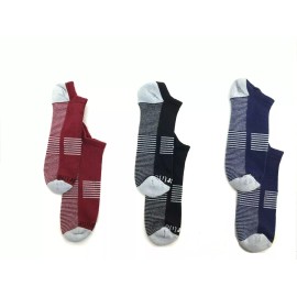 Copper Life Men's No Show compression 3-pack Socks Size M.