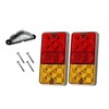 Led Trailer Tail Light Kit Pair Number Plate Light Caravan